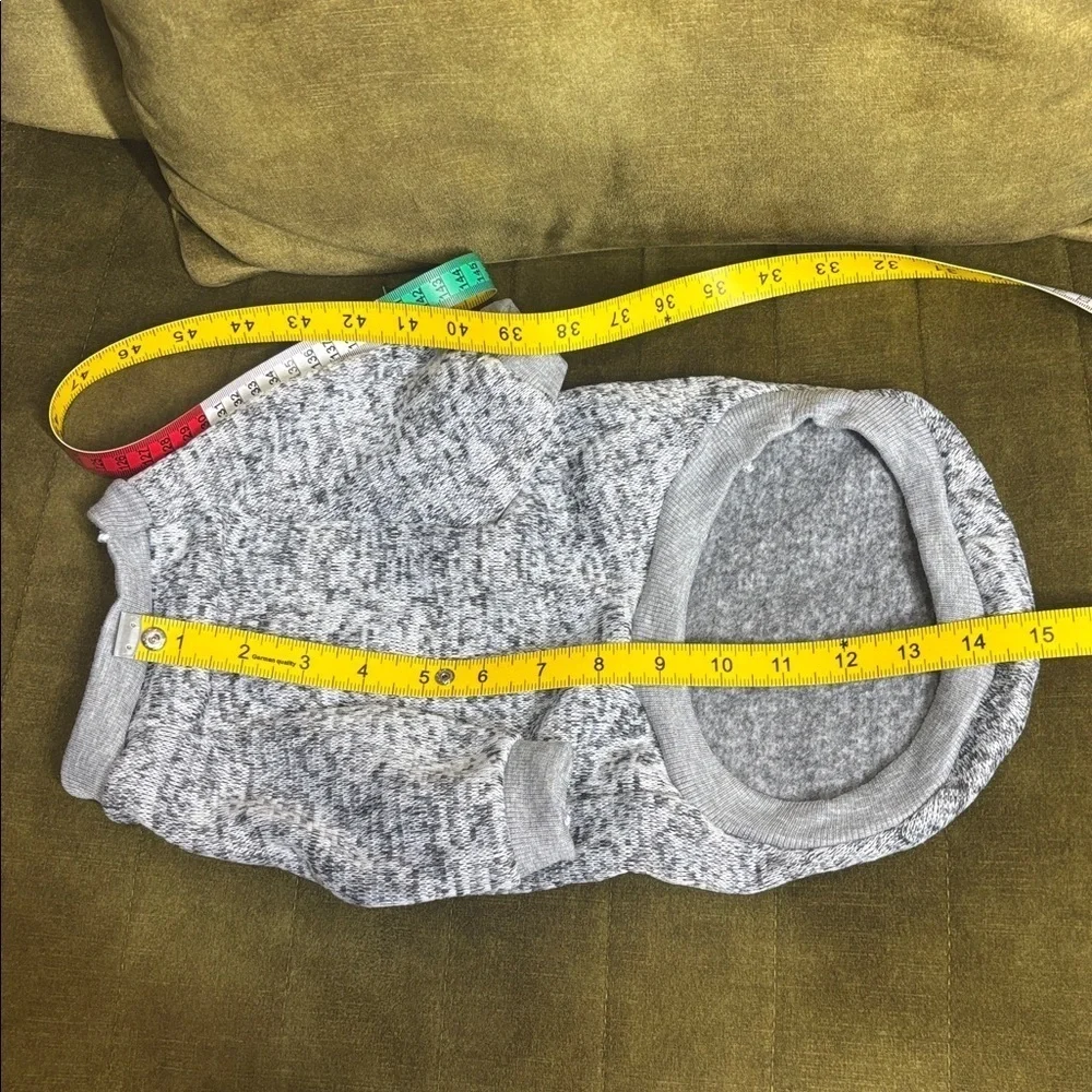 Heather grey sweater for medium size pets